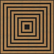 Mexen Linea 13 panel de pared acústico 60 x 60 cm (4 piezas), fieltro 9 mm, chapa técnica, Roble Classic - S110-60607-13-041
