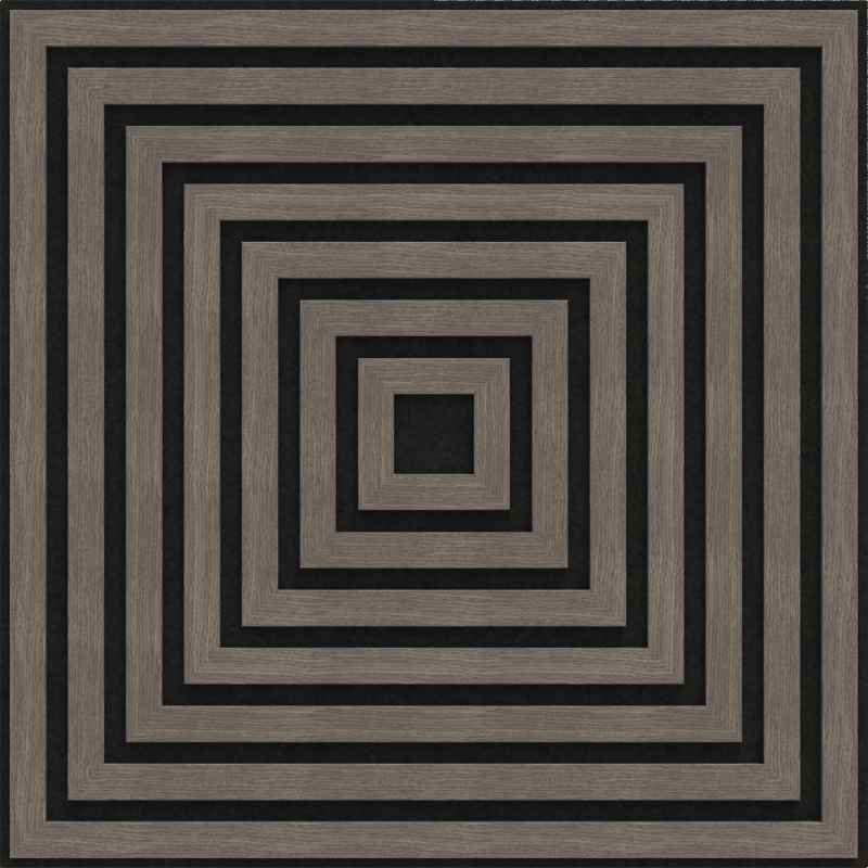 Mexen Linea 13 panel ścienny akustyczny 60 x 60 cm (4szt.), filc 9 mm, fornir techniczny, Szary Dąb - S110-60607-13-043