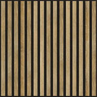 Mexen Linea 15 pannello a parete acustico 60 x 60 cm (4 pezzi), feltro 9 mm, impiallacciatura tecnica, Rovere Miele