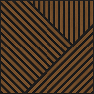 Mexen Linea 25 akoestisch wandpaneel 60 x 60 cm (4st.), vilt 9 mm, technisch fineer, Natuurlijk Eiken - S110-60607-25-042
