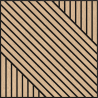 Mexen Linea 26 ηχομονωτικό πάνελ τοίχου 60 x 60 cm (4τεμ.), τσόχα 9 mm, τεχνικό