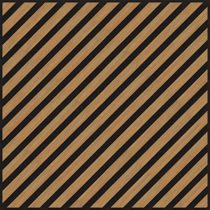 Mexen Linea 39 akustični stenski panel 60 x 60 cm (4 kos), filc 9 mm, tehnični furnir, Klasika hrasta - S110-60607-39-041