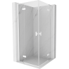 Mexen Mist-H L Duo Duschkabine schwenkbar 105 x 105 cm, transparent, weiß - 8A5L-105L-105P-20-00