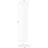 Mexen Lam-SF 01 lames murales acoustiques 280 x 30 cm, feutre 9 mm, placage technique, Chêne Naturel - S106-280-01-042