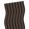 Mexen Lam-SF 01 lamele ścienne akustyczne 280 x 30 cm, filc 9 mm, fornir techniczny, Dąb Mocca - S106-280-01-045