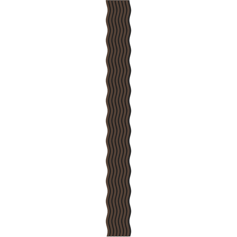 Mexen Lam-SF 01 lamele ścienne akustyczne 280 x 30 cm, filc 9 mm, fornir techniczny, Dąb Mocca - S106-280-01-045
