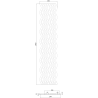 Mexen Lam-SF 02 lamele ścienne akustyczne 280 x 30 cm, filc 9 mm, fornir techniczny, Dąb Mocca - S106-280-02-045