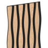 Mexen Lam-SF 26 lamele ścienne akustyczne 280 x 30 cm, filc 9 mm, fornir techniczny, Bielony Dąb - S106-280-26-040