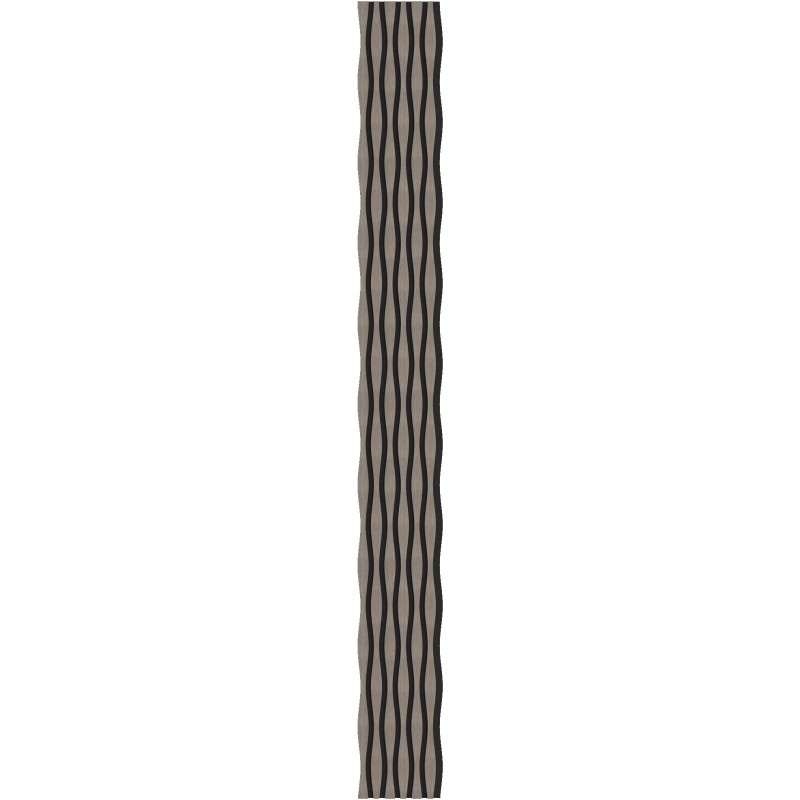 Mexen Lam-SF 01 Lam-SF 26 akustiset seinäpaneelit 280 x 30 cm, 9 mm huopa, tekninen viilu, Harmaa Tammi - S106-280-26-043