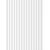 Mexen Strio 02 lamelle da parete scanalate 280 x 14,5 cm (2 pezzi), bianco - S120-280-02-301