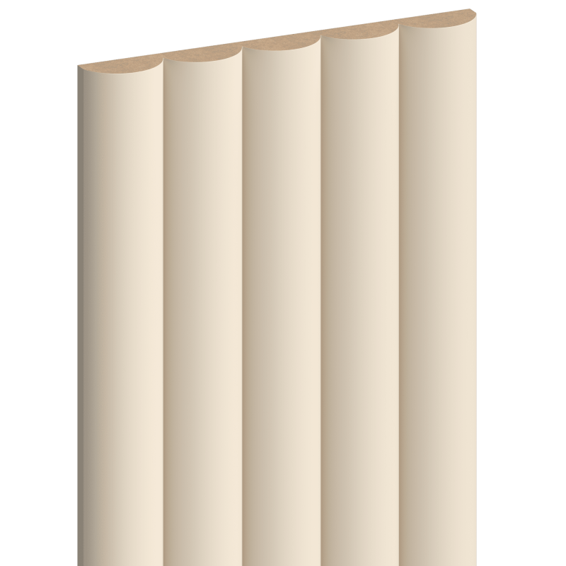 Mexen Strio 02 lamele ścienne ryflowane 280 x 14,5 cm (2szt), beżowy - S120-280-02-303