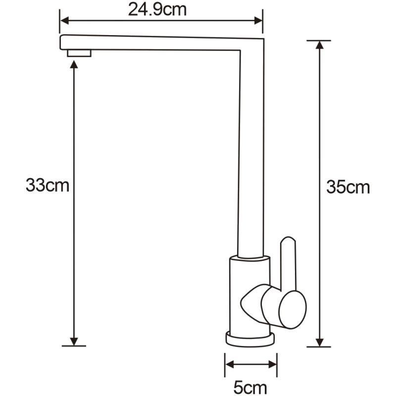 Mexen Gina keittiöhana, ruostumaton teräs - 672300-99