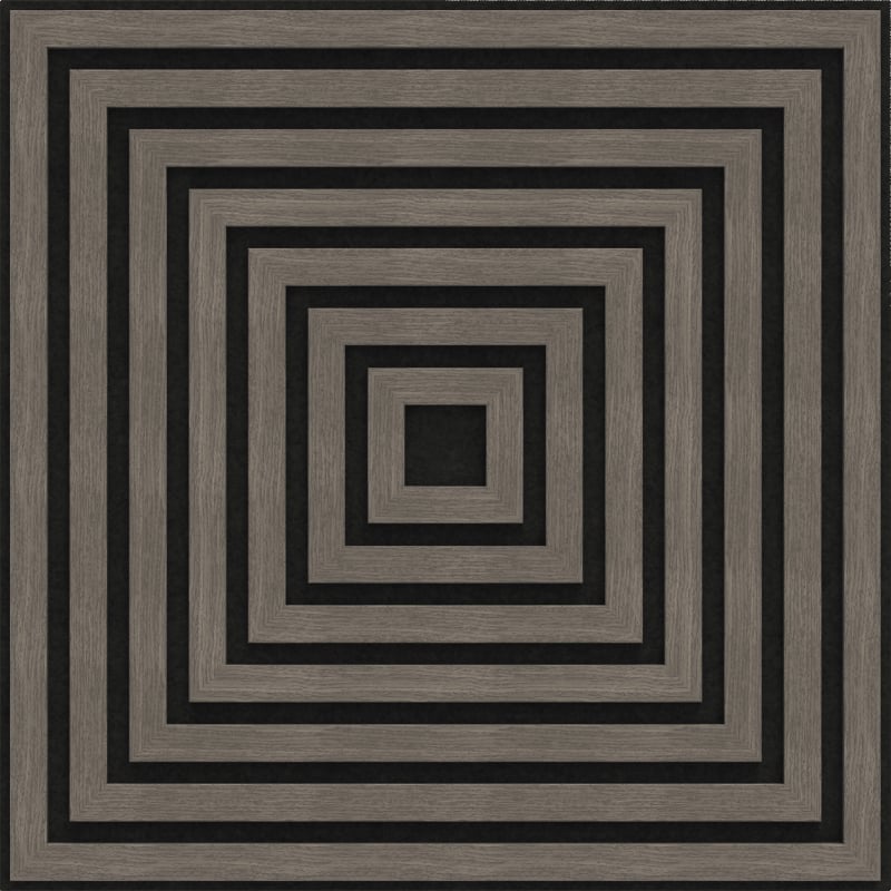 Mexen Linea 13 panel ścienny akustyczny 60 x 60 cm (4szt.), filc 9 mm, fornir techniczny, Szary Dąb - S110-60607-13-043