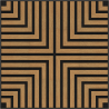Mexen Linea 02 Akustische Wandverkleidung 60 x 60 cm (4 Stück), Filz 9 mm, technisches Furnier, Eiche Classic