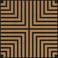 Mexen Lam-B lamas de pared 275 x 30 cm, tablero HDF de 4 mm, chapa técnica, Roble Arenoso - S100-275307-3015-001
