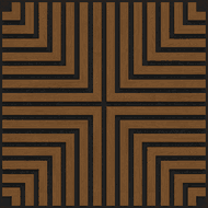 Mexen Linea 02 akustični stenski panel 60 x 60 cm (4 kosi), filc 9 mm, tehnični furnir, Naravni Hrast - S110-60607-02-042
