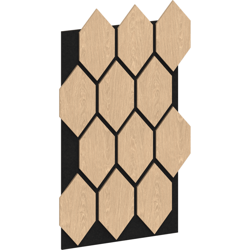 Mexen Lam-B Wandpaneele 275 x 30 cm, HDF Platte 4 mm, technisches Furnier, Sandiger Eiche - S100-275307-3015-001