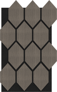 Mexen Lam-B Wandpaneele 275 x 30 cm, HDF Platte 4 mm, technisches Furnier, Sandiger Eiche - S100-275307-3015-001
