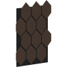 Mexen Form 01 panel ścienny akustyczny 91 x 56 cm (4szt.), filc 9 mm, fornir techniczny, Dąb Mocca - S111-91567-01-045