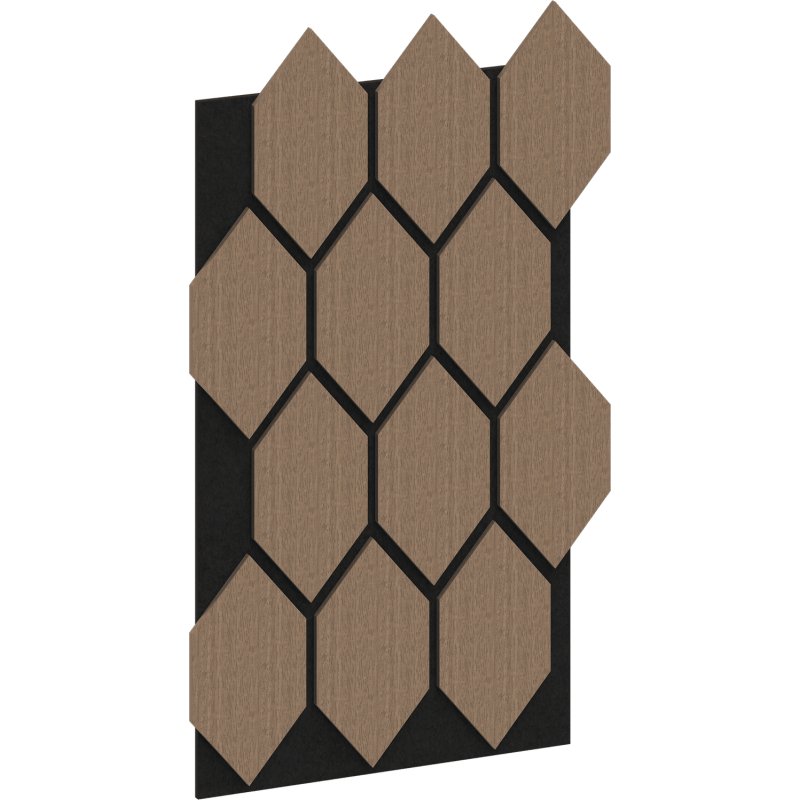 Mexen Lam-B επενδύσεις τοίχου 275 x 30 cm, πλάκα HDF 4 mm, τεχνικός καπλαμάς, Δρυς