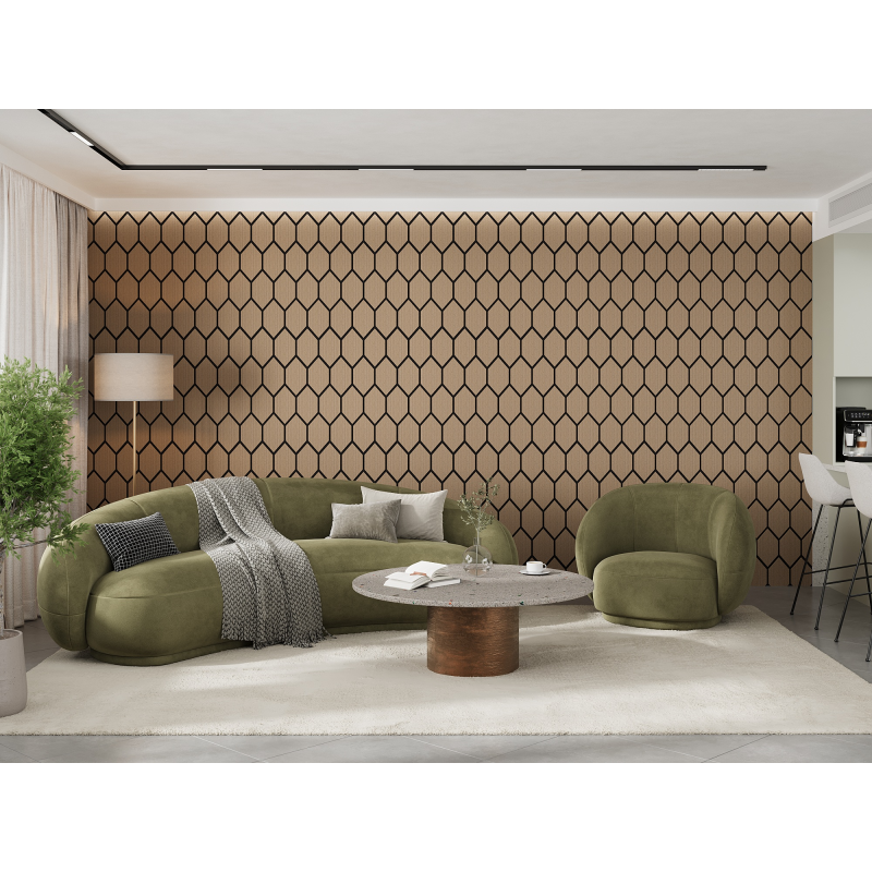 Mexen Lam-B επενδύσεις τοίχου 275 x 30 cm, πλάκα HDF 4 mm, τεχνικός καπλαμάς, Δρυς