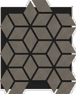 Mexen Lam-B wand lamellen 275 x 30 cm, HDF plaat 4 mm, technische fineer - S100-275307-3015-001