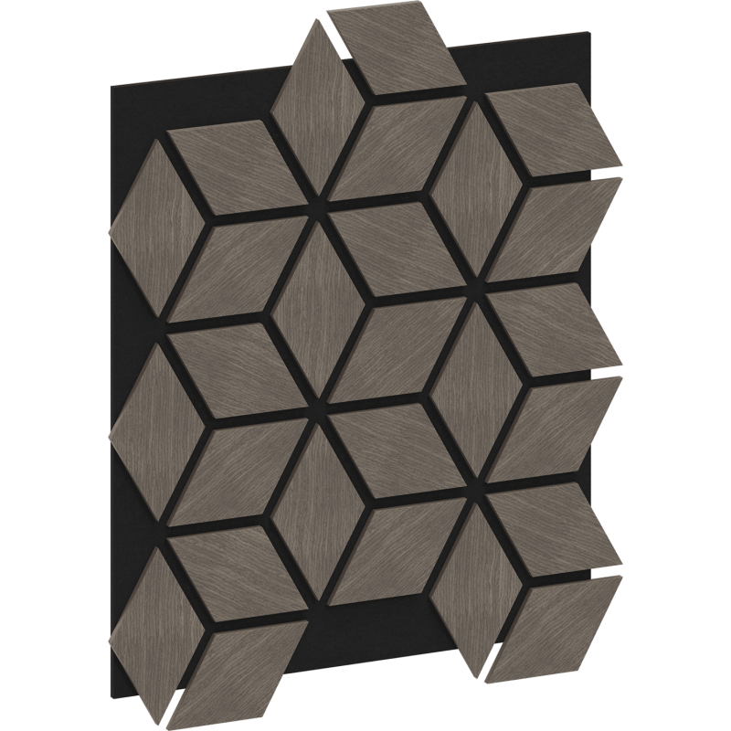 Mexen Lam-B wand lamellen 275 x 30 cm, HDF plaat 4 mm, technische fineer - S100-275307-3015-001