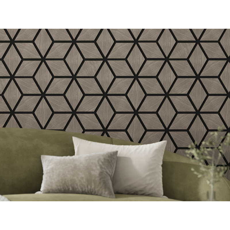Mexen Lam-B επενδύσεις τοίχου 275 x 30 cm, πλάκα HDF 4 mm, τεχνικός καπλαμάς, Δρυς