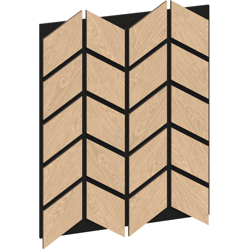 Mexen Lam-B Wandpaneele 275 x 30 cm, HDF Platte 4 mm, technisches Furnier, Sandiger Eiche - S100-275307-3015-001