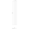 Mexen Strio 02 lamele ścienne ryflowane 280 x 14,5 cm (2szt), biały - S120-280-02-301