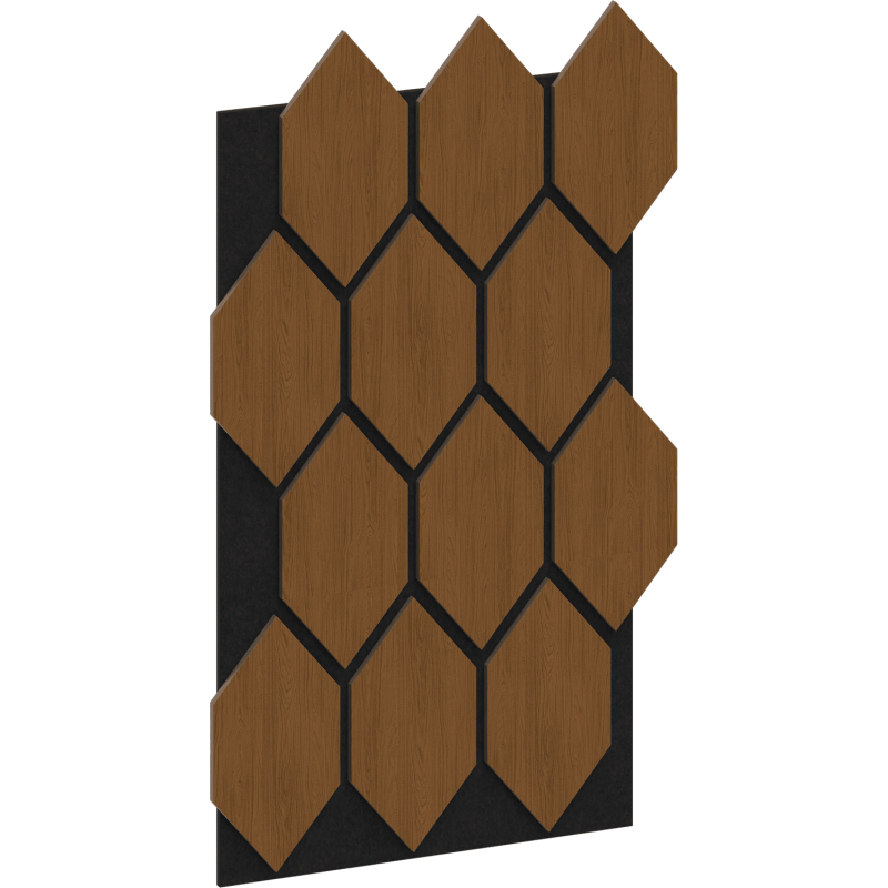 Mexen Lam-B sienas lameles 275 x 30 cm, HDF plāksne 4 mm, tehniska finiera apdare, Smilšu ozols - S100-275307-3015-001