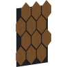 Mexen Form 01 akustična stenska plošča 91 x 56 cm (4 kosi), filc 9 mm, tehnični furnir, Naravni Hrast - S111-91567-01-042