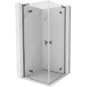 Mexen Mist-H L Duo kabina prysznicowa uchylna 110 x 110 cm, transparent, gun gray szczotkowany - 8A5L-110L-110P-66-00