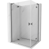 Mexen Mist-H L Duo kabina prysznicowa uchylna lewa 120 x 110 cm, transparent, gun gray szczotkowany - 8A5L-120L-110P-66-00