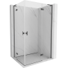 Mexen Mist-H L Duo kabina prysznicowa uchylna prawa 105 x 115 cm, transparent, gun gray szczotkowany - 8A5L-105L-115P-66-00
