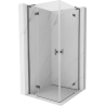 Mexen Mist-H L Duo cabine de douche pivotante 85 x 85 cm, transparent, métal canon - 8A5L-085L-085P-95-00