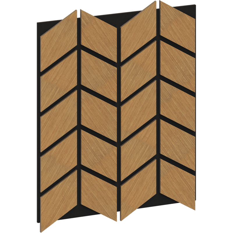 Mexen Form 03 panel ścienny akustyczny 71,5 x 58 cm (4szt.), filc 9 mm, fornir techniczny, Dąb Classic - S111-71587-03-041