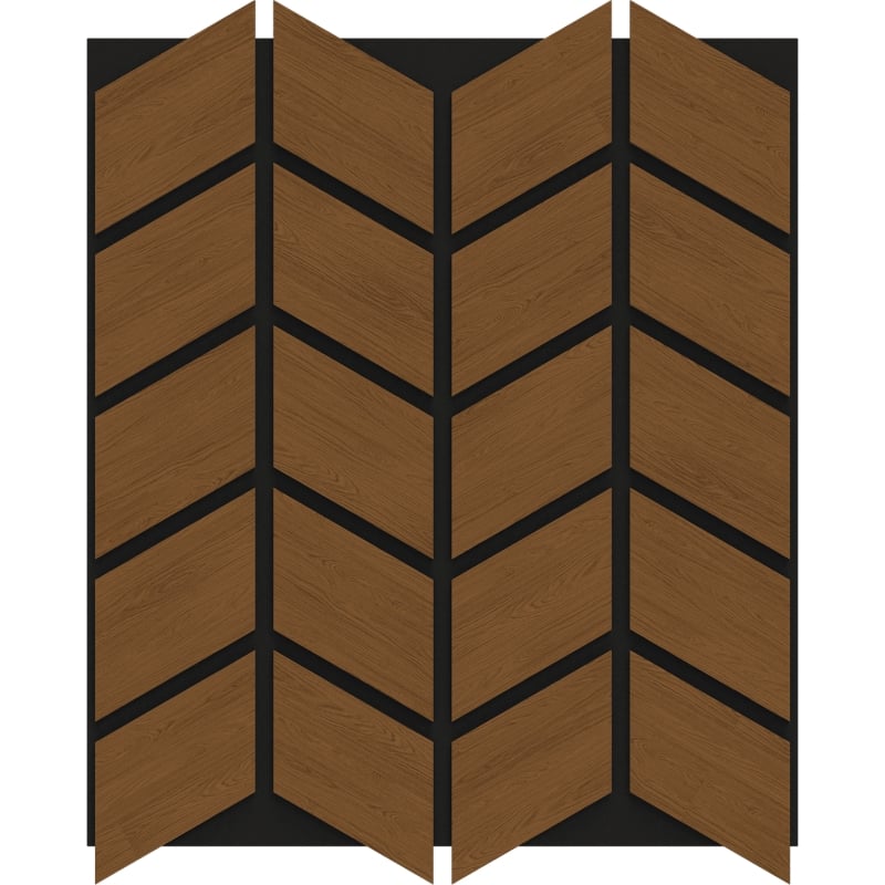 Mexen Form 03 akustična stenska plošča 71,5 x 58 cm (4 kosi), 9 mm filc, tehnični furnir, Naravni Hrast - S111-71587-03-042
