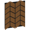 Mexen Form 03 akustična stenska plošča 71,5 x 58 cm (4 kosi), 9 mm filc, tehnični furnir, Naravni Hrast - S111-71587-03-042