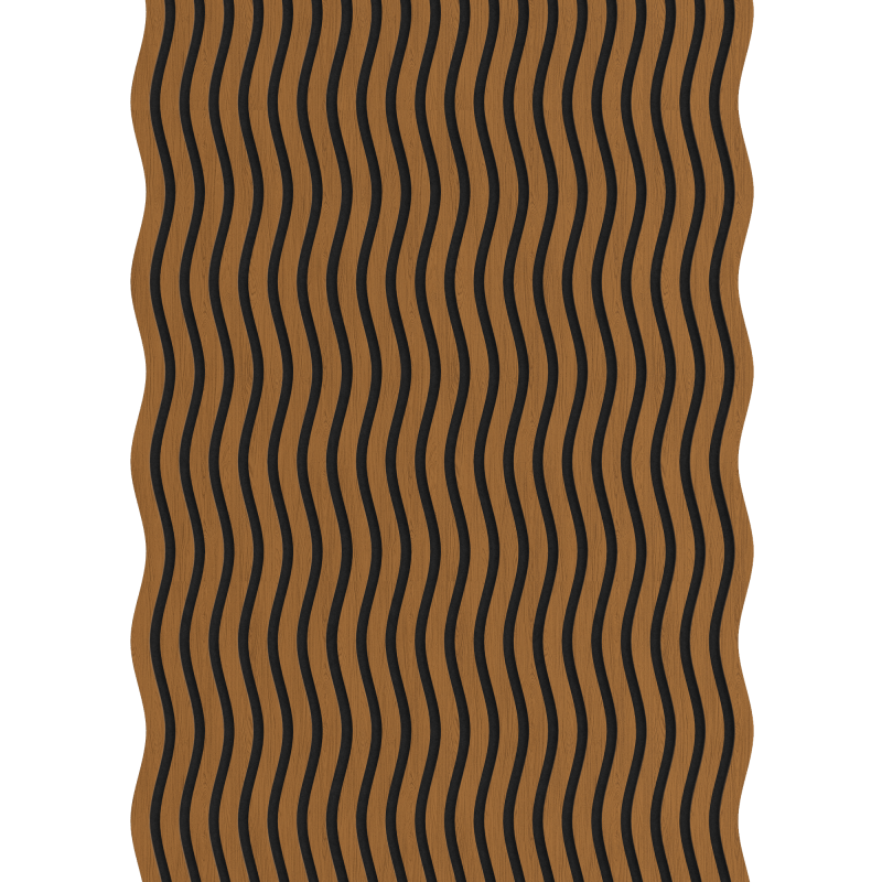 Mexen Lam-SF 01 lamele ścienne akustyczne 280 x 30 cm, filc 9 mm, fornir techniczny, Dąb Natural - S106-280-01-042