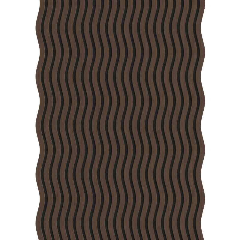 Mexen Lam-SF 01 lamele ścienne akustyczne 280 x 30 cm, filc 9 mm, fornir techniczny, Dąb Mocca - S106-280-01-045