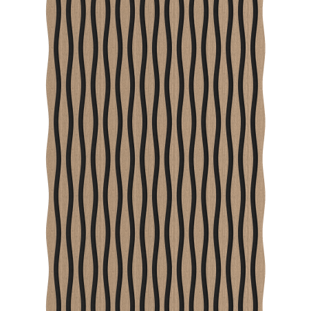 Mexen Lam-SF 26 lamele ścienne akustyczne 280 x 30 cm, filc 9 mm, fornir techniczny, Jasny Orzech - S106-280-26-047