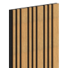 Mexen Lam-F Slim 01 paneles de pared acústicos 280 x 36,5 cm, fieltro 9 mm, chapado técnico, Roble Classic - S107-280-01-041