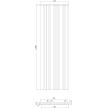 Mexen Lam-F Slim 01 lamele ścienne akustyczne 280 x 36,5 cm, filc 9 mm, fornir techniczny, Jasny Orzech - S107-280-01-047