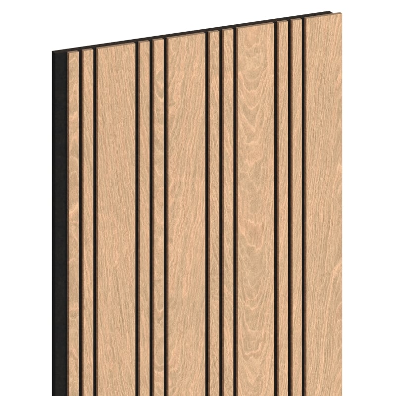 Mexen Lam-F Nano 01 Akustik-Wandpaneele 280 x 32,4 cm, Filz 5 mm, technisches Furnier, Gebleichte Eiche - S108-280-01-040