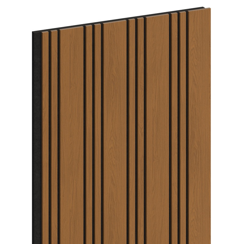 Mexen Lam-F Nano 01 Akustische Wandpaneele 280 x 32,4 cm, Filz 5 mm, technisches Furnier, Natürliche Eiche - S108-280-01-042