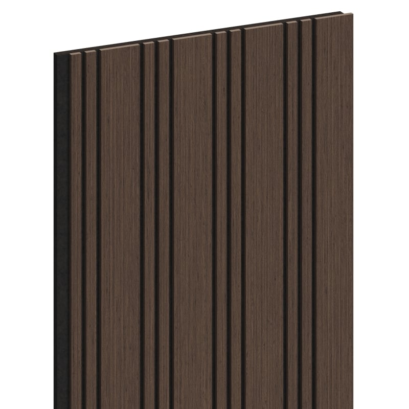 Mexen Lam-F Nano 01 akustische Wandpaneele 280 x 32,4 cm, 5 mm Filz, technisches Furnier, Eiche Mocca - S108-280-01-045