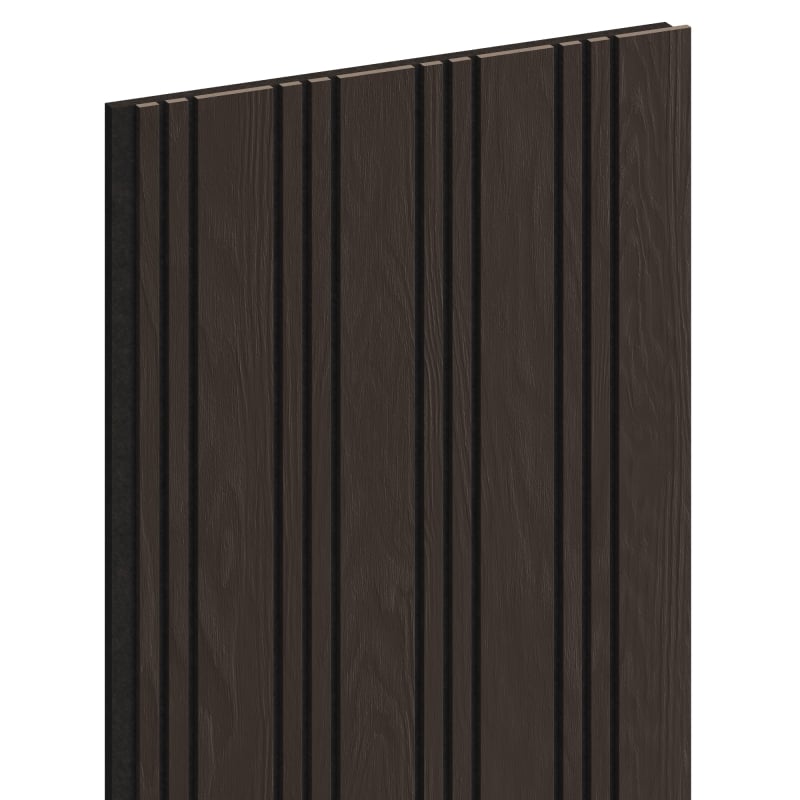 Mexen Lam-F Nano 01 Akustische Wandpaneele 280 x 32,4 cm, Filz 5 mm, technisches Furnier, Schwarze Eiche - S108-280-01-046