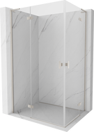 Mexen Mist-H L Duo Dusche, Schwingtür links 120 x 110 cm, transparent, gebürstetes Nickel - 8A5L-120L-110P-97-00