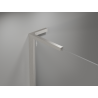 Mexen Mist-H L Duo douchecabine met draaiende rechte deur 105 x 120 cm, transparant, geborsteld nikkel - 8A5L-105L-120P-97-00